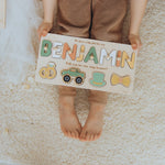 Personalized Ring Bearer Proposal Wooden Name Puzzle Wooden Busy Boards Busypuzzle