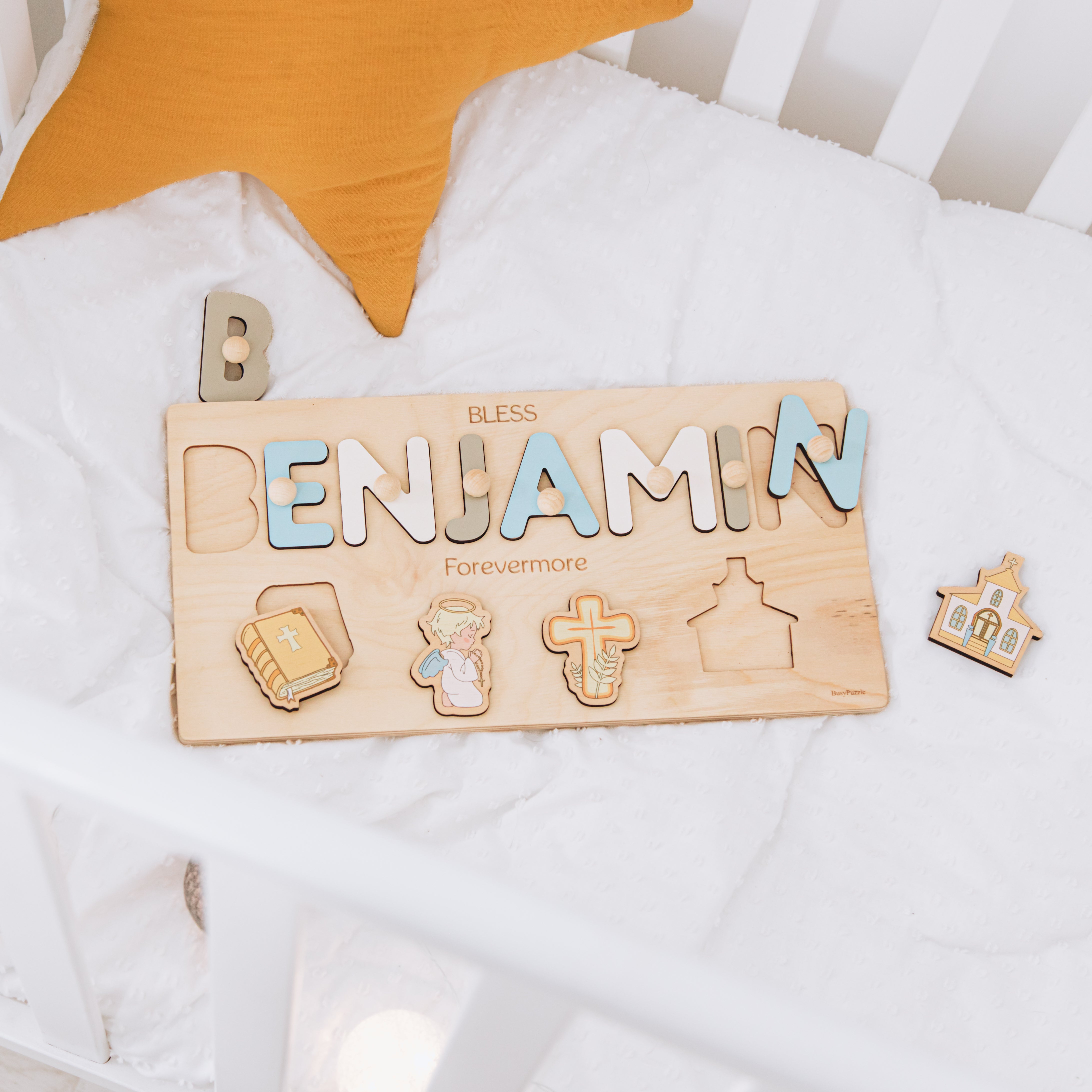 Catholic Baby Gift for Christening  Busypuzzle