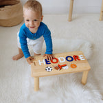 Montessori-Inspired Toddler Step Stool – Personalized ‘Rookie of the Year’ Gift for Kids Montessori Toys for Kids Busypuzzle