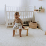 Toddler Step Stool with Name Puzzle – Farm Animal Theme – Montessori Furniture  Busypuzzle