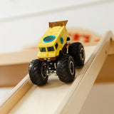 Personalized Wooden Toy Car Garage with Ramps & Storage Shelf