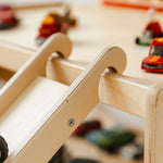 Natural Light Wood Toy Car Garage - Personalized Play Parking Lot Nursery Furniture Busypuzzle