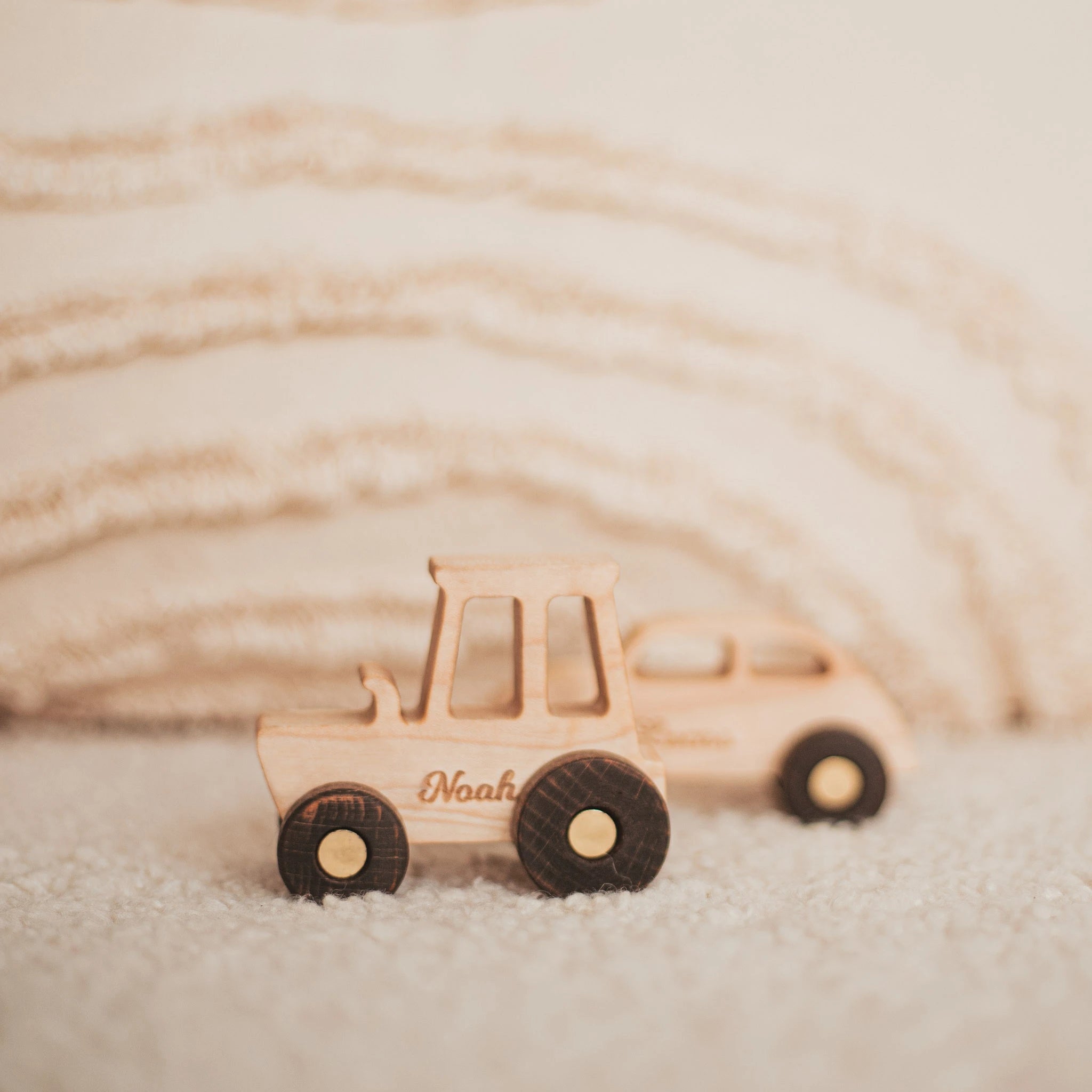 Personalized Wooden Toy Car – Handcrafted Montessori Vehicle Wooden Cars Busypuzzle