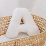 Name Embroidered Letter Pillow