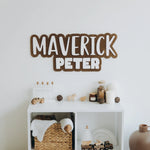 Custom Wooden Nursery Name Sign Personalized Wooden Decor Busypuzzle