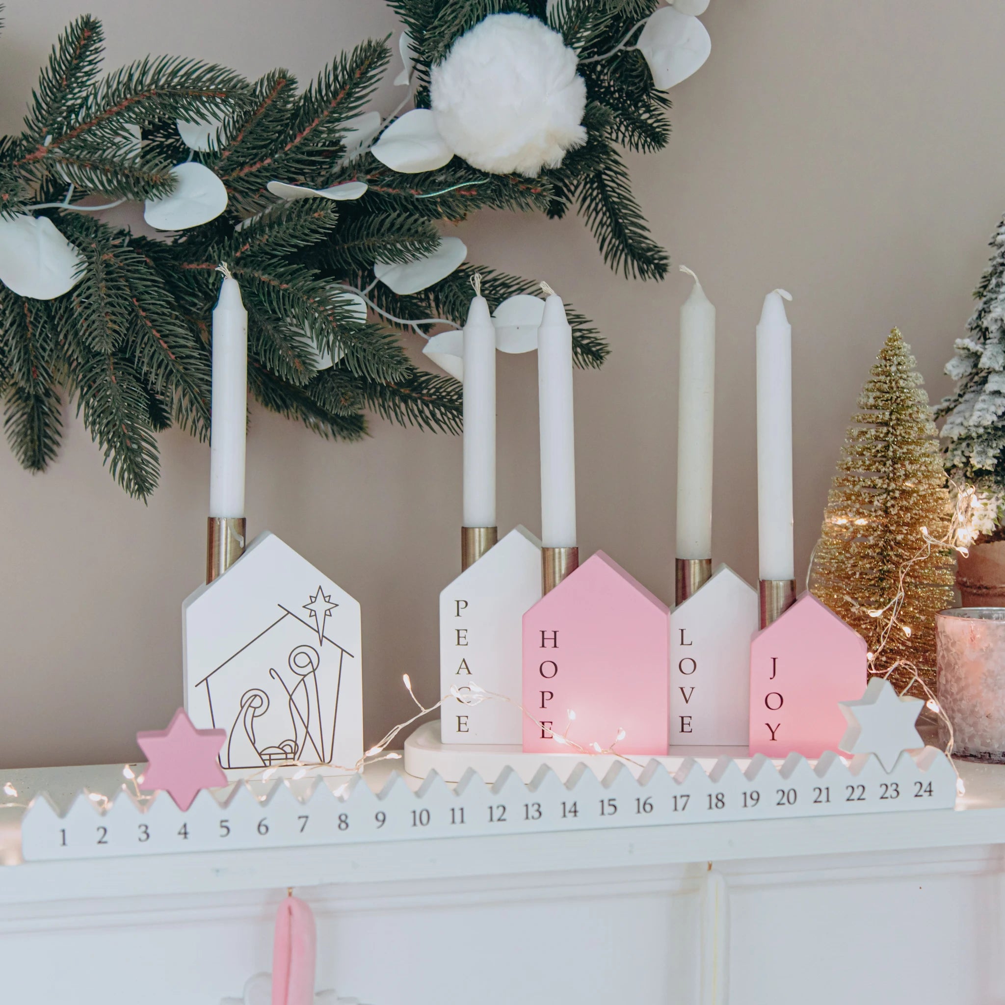 Wooden Candle Holders Eco-Friendly Christmas Products Busypuzzle