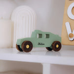 Wooden Colored Cars - Personalized Wooden Vehicle Toy Wooden Cars Busypuzzle