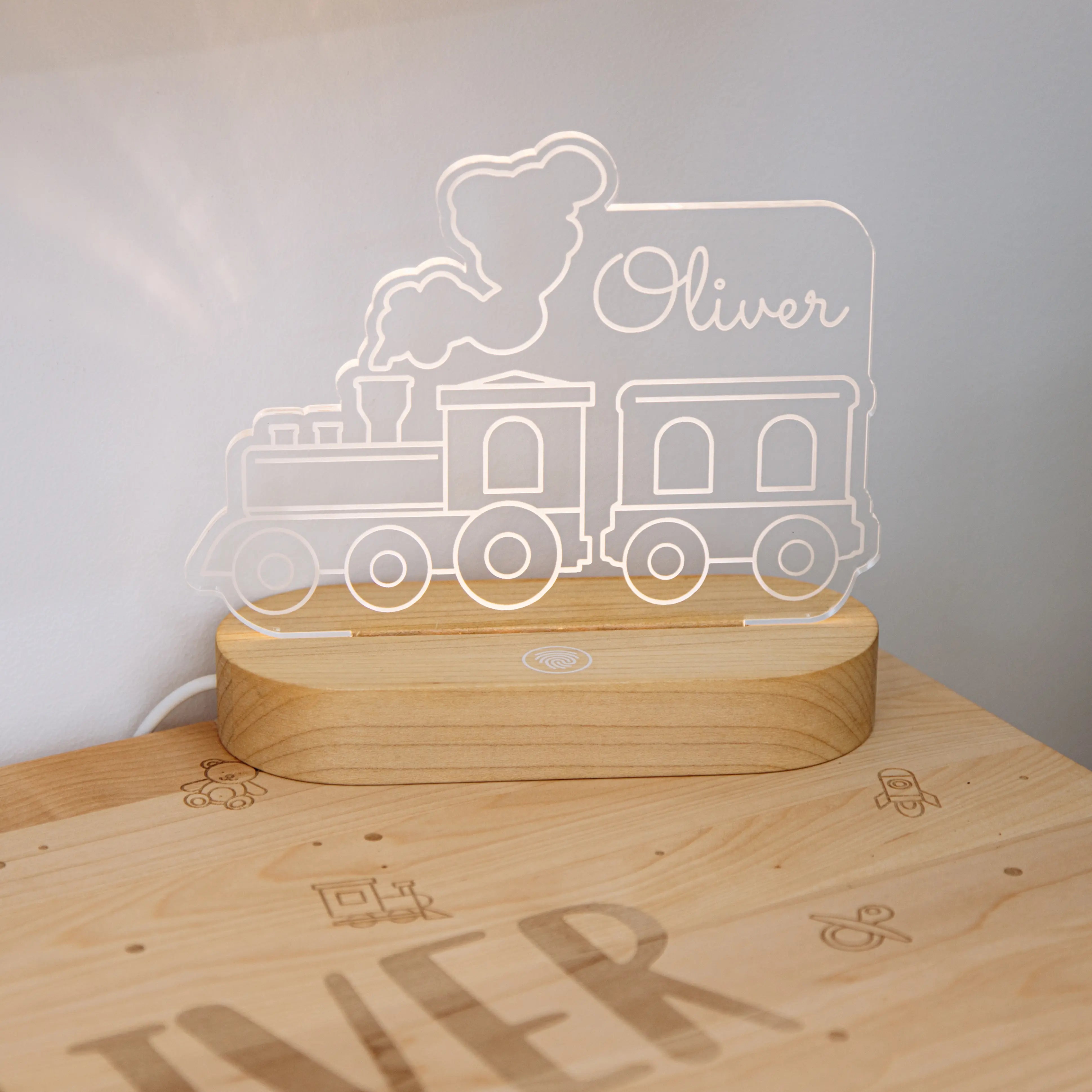 Wooden Night Light - Personalized Wooden Decor Personalized Wooden Decor Busypuzzle
