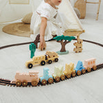 Personalized Train for Girl Eco-Friendly Wooden Trains Busypuzzle