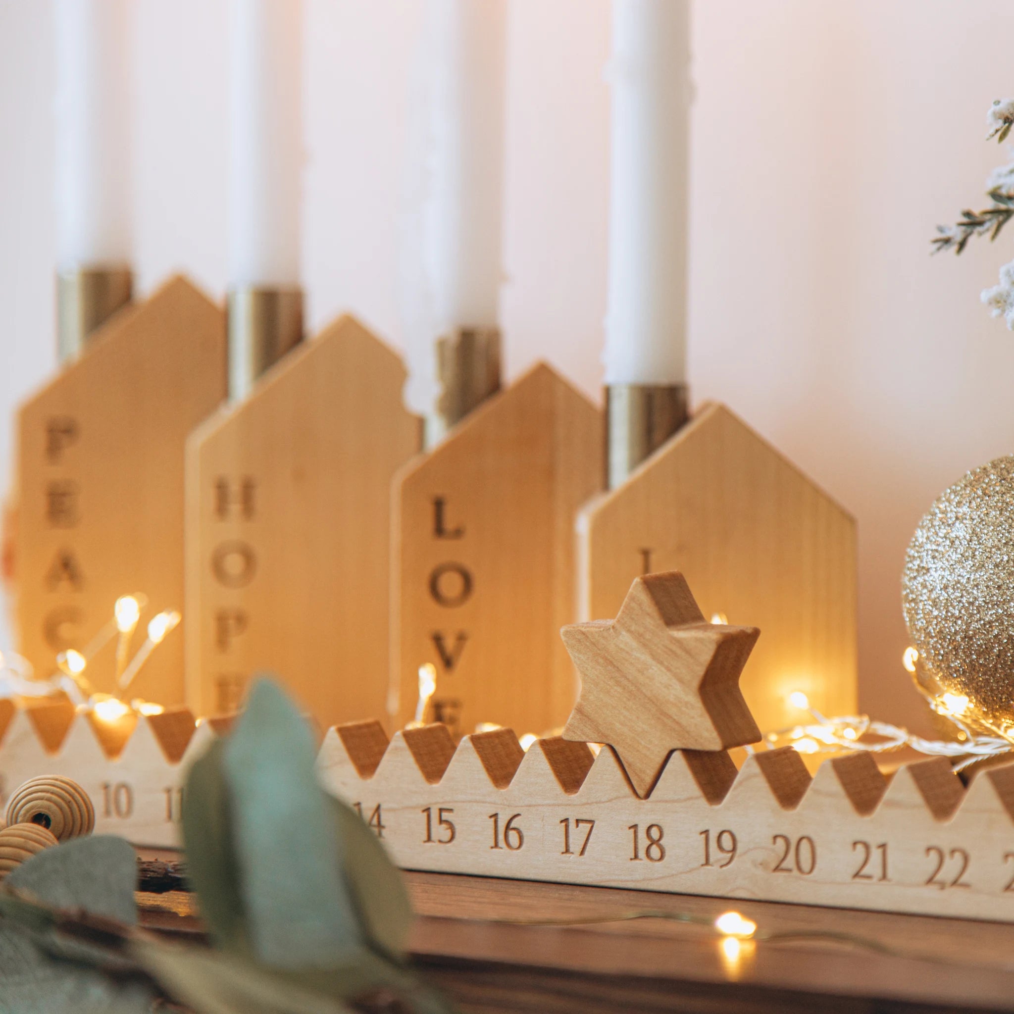 Wooden Candle Holders Eco-Friendly Christmas Products Busypuzzle