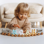 Personalized Train for Girl Eco-Friendly Wooden Trains Busypuzzle