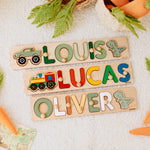 Custom Wooden Name Puzzle For Boy Wooden Name Puzzles Busypuzzle