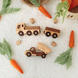 Ultimate Wooden Construction Sets - Crane, Trucks & Magnetic Blocks Bundle