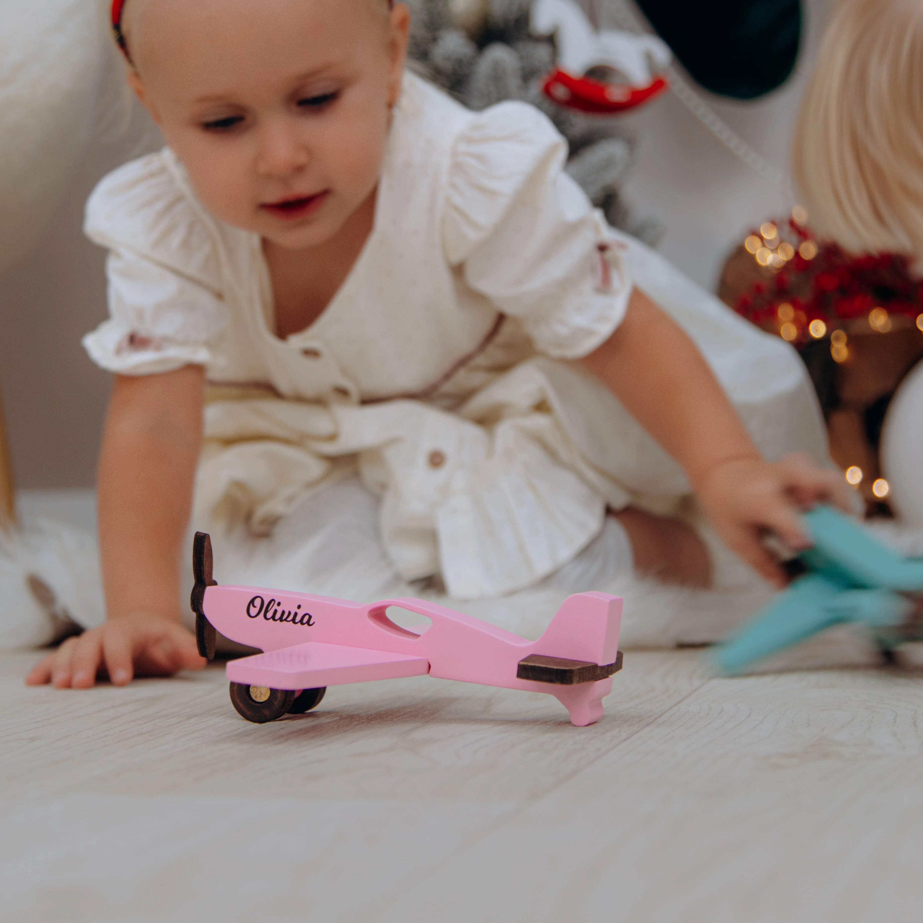 Wooden Colored Planes - Personalized Wooden Aviation Toy Eco-Friendly Wooden Vehicles Busypuzzle