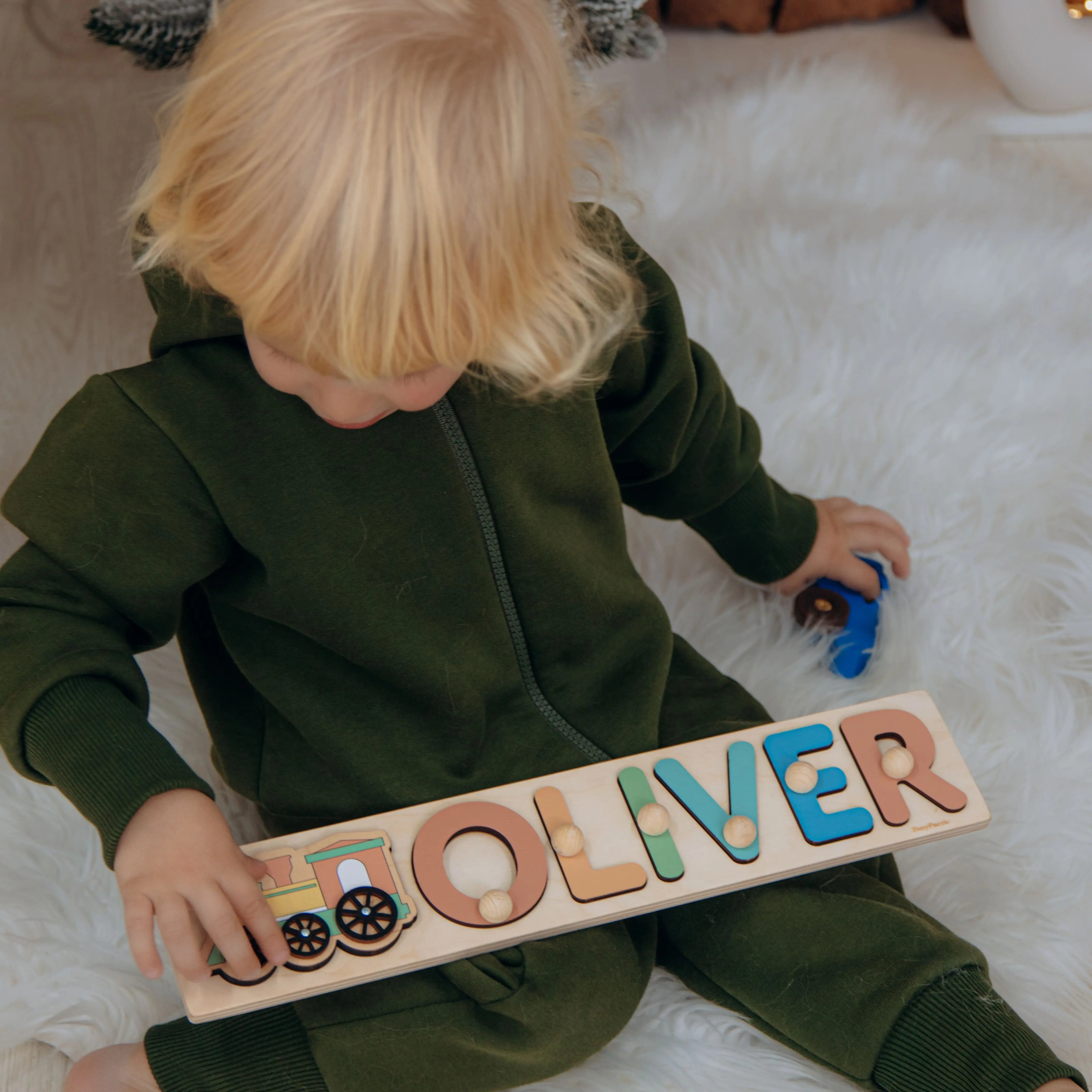 Wooden Name Puzzle - Personalized Wooden Toy Wooden Name Puzzles Busypuzzle
