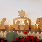 Wooden Advent Calendar with Moving Star – Reusable Nativity Scene Christmas Countdown Eco-Friendly Christmas Products Busypuzzle