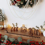Wooden Advent Calendar with Moving Star – Reusable Nativity Scene Christmas Countdown Eco-Friendly Christmas Products Busypuzzle