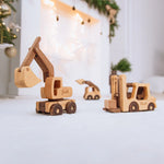 Personalized Wooden Excavator Toy - Eco-Friendly Digger for Toddlers Wooden Cars Busypuzzle