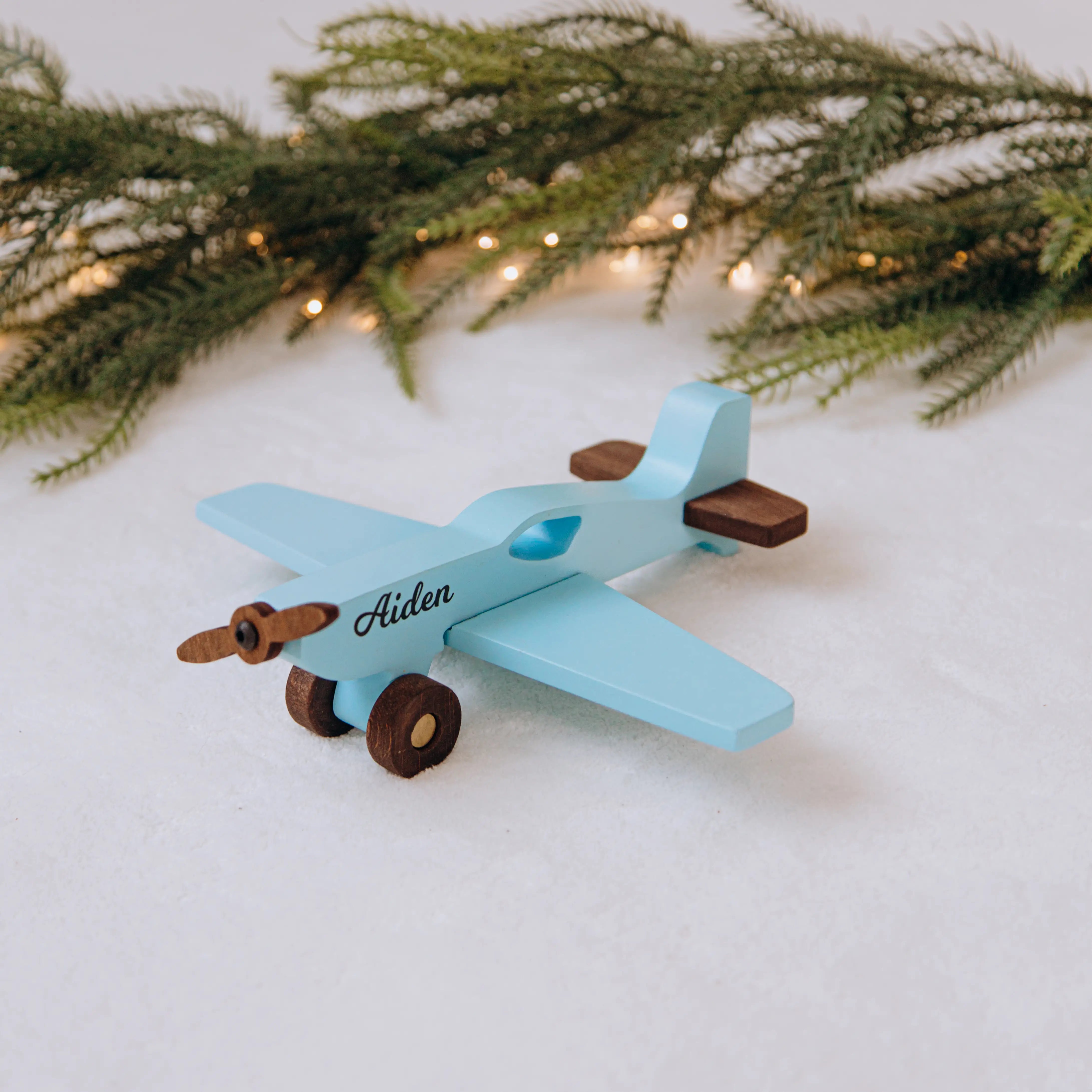 Wooden Colored Planes - Personalized Wooden Aviation Toy Eco-Friendly Wooden Vehicles Busypuzzle