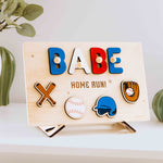 Custom Sports Theme Name Puzzle – First Birthday Keepsake for Boys and Girls Personalized children's products Busypuzzle