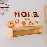 Custom Sports Theme Name Puzzle – First Birthday Keepsake for Boys and Girls Personalized children's products Busypuzzle