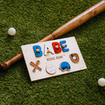 Custom Sports Theme Name Puzzle – First Birthday Keepsake for Boys and Girls Personalized children's products Busypuzzle