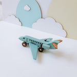 Wooden Passenger Plane Toy - Personalized Gift for Toddlers Eco-Friendly Wooden Vehicles Busypuzzle