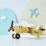 Wooden Colored Planes - Personalized Wooden Aviation Toy Eco-Friendly Wooden Vehicles Busypuzzle