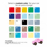 Wooden Colored Cars - Personalized Wooden Vehicle Toy
