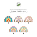 Personalized Rainbow Wooden Name Puzzle – Rainbow Baby Gift