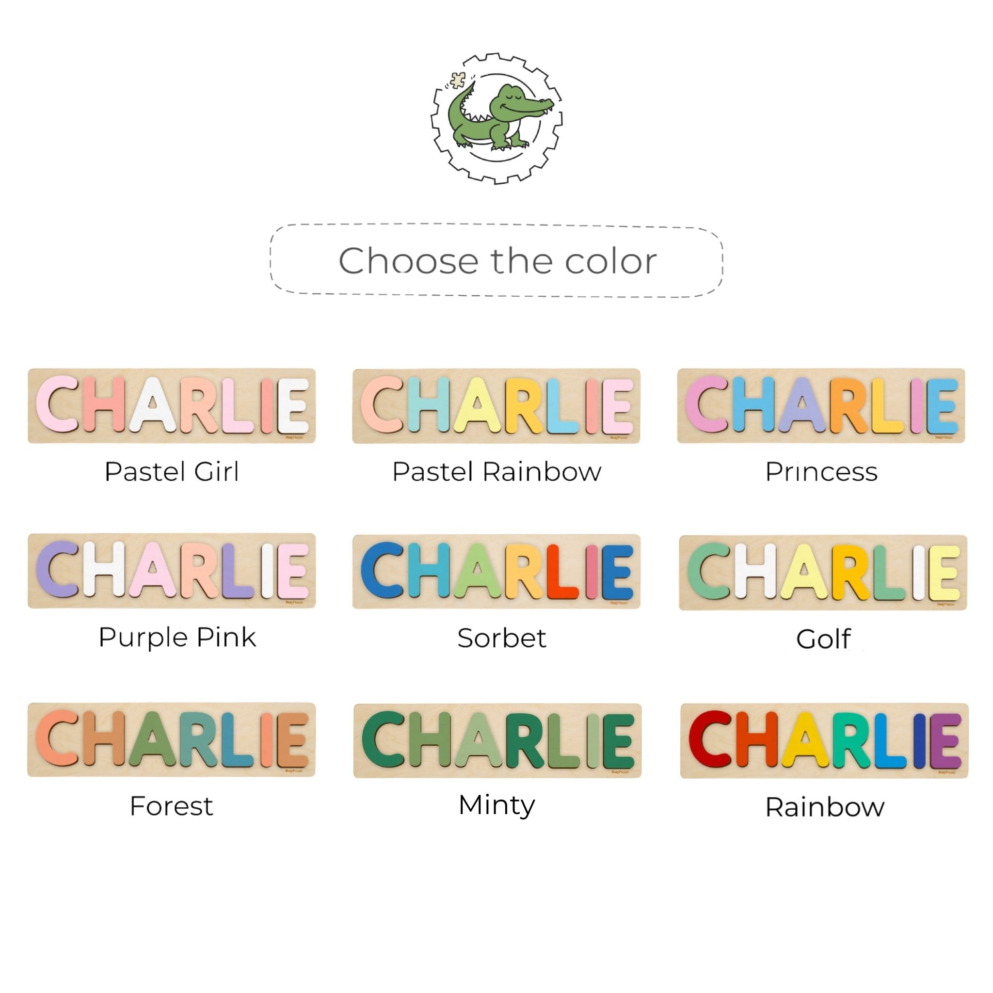 Custom Wooden Name Puzzle For Girl Wooden Name Puzzles Busypuzzle