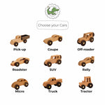 Personalized Wooden Toy Car – Handcrafted Montessori Vehicle Wooden Cars Busypuzzle