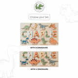 Dinosaur Name Puzzle - Wooden Busy Board for Toddlers