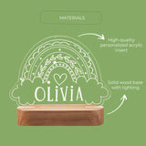 Wooden Night Light - Personalized Wooden Decor