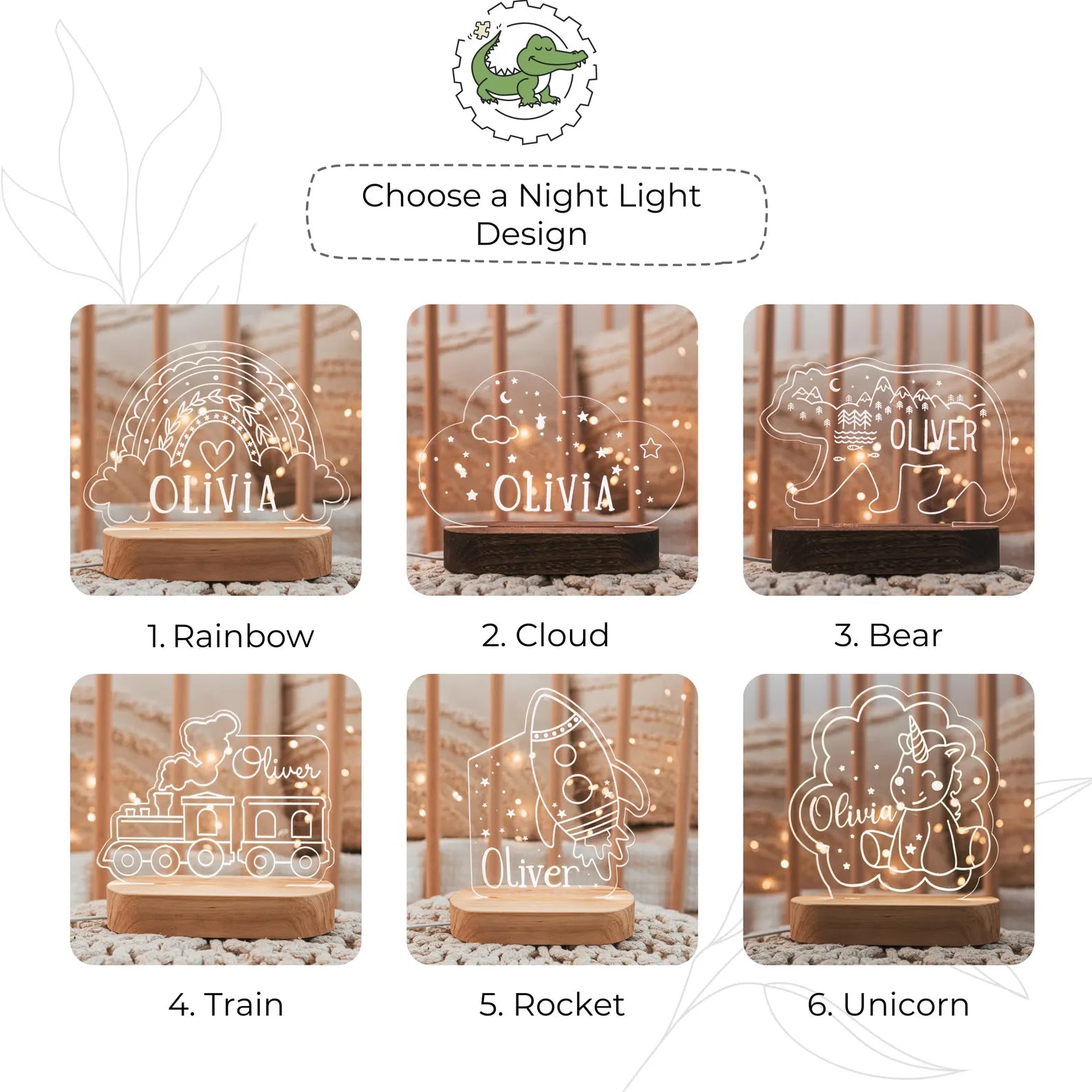 Wooden Night Light - Personalized Wooden Decor Personalized Wooden Decor Busypuzzle